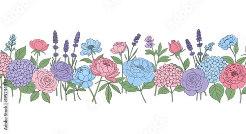 Colorful flowers in bloom arrangement.