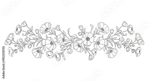 Intricate floral wedding headband design.