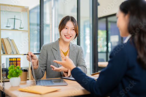 Business and lawyers discussing contract papers  Consultation and legal concepts, lawyers,