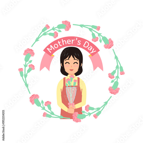 母の日のイラスト