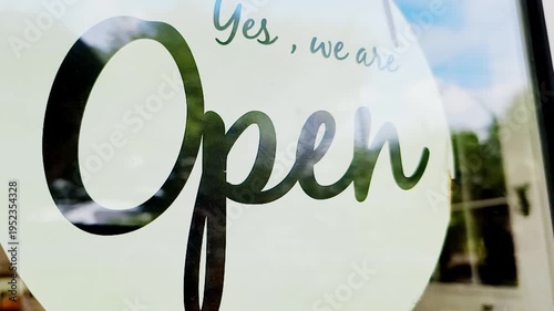 Open Sign, Indicating Business is Ready to Serve