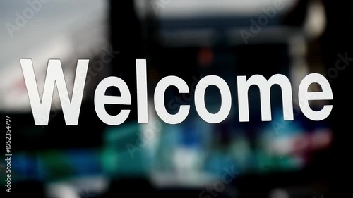 Welcome message, simple, friendly, inviting and versatile