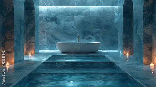 Serenity in Elegance: Contemporary Freestanding Tub Oasis