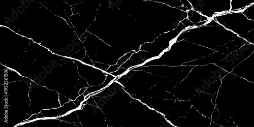 Black Marble Texture with Sharp White Veins Minimal Luxury Stone Background High Resolution