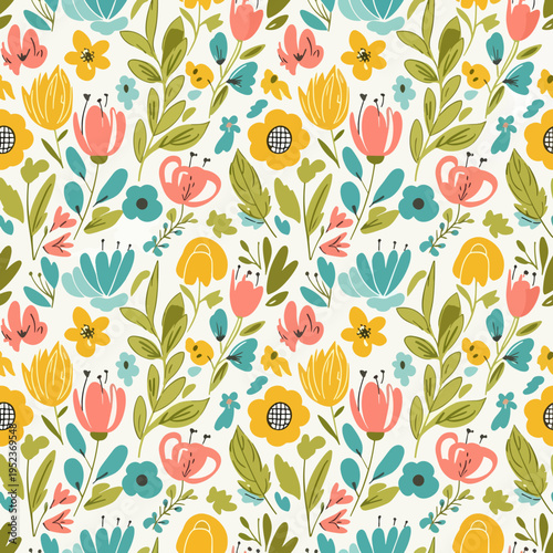 Contemporary floral design combining abstract simplicity with nostalgic vintage influences