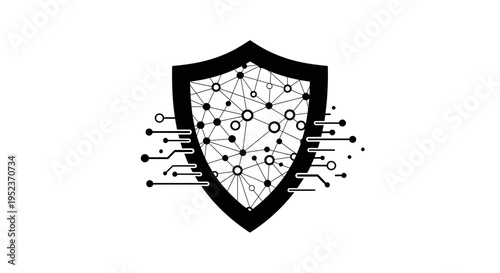 Shield with circuit board design.