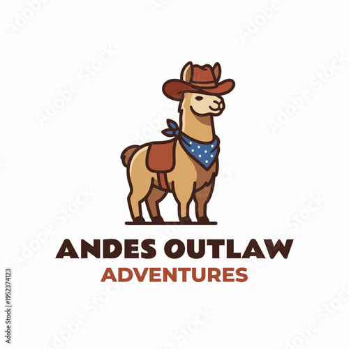 This charming image of a llama dressed as a cowboy captures the spirit of adventure and fun, perfect for businesses focused on outdoor experiences and exploration.