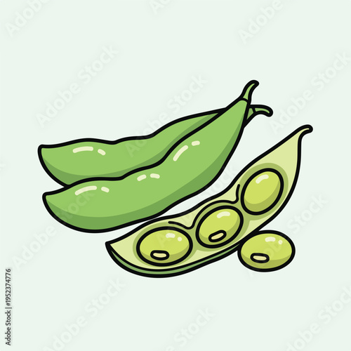 Green peas in a pod 1.