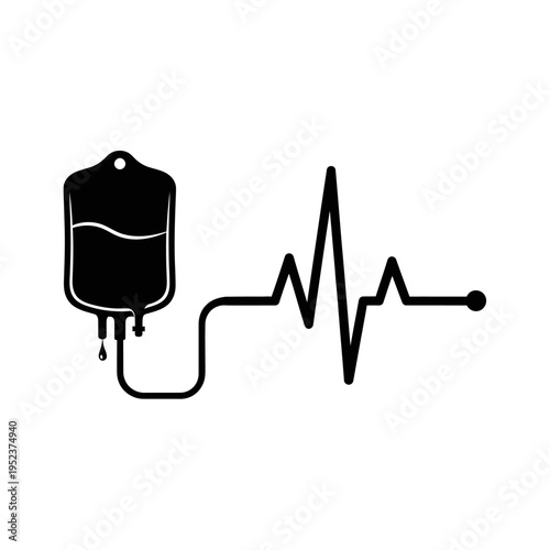 Blood Transfusion Medical IV Equipment.
