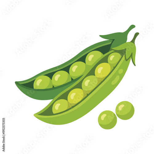 Green peas in a pod.