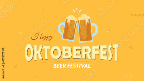 Oktoberfest festival, glass of beer pint, mug of lite alcohol, craft beverage, drinking event, party celebration