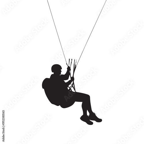 silhouette of a man with a rope