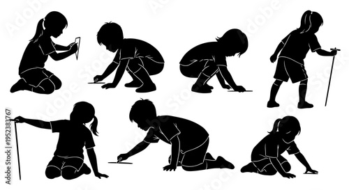 Children's Silhouette: Drawing, Playing, and Learning Outdoors