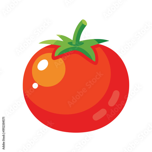 Fresh Red Tomato Fruit Closeup View.