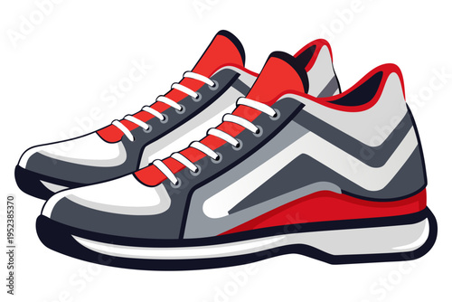 sport shoes isolated on white