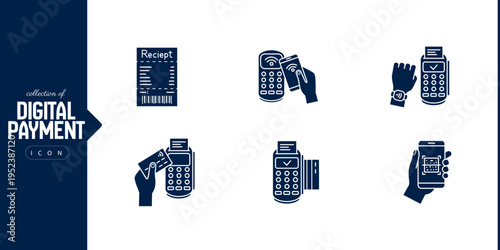 Modern payment methods outline and filled icon set showcasing electronic transactions banking finance digital wallet credit card ecommerce and secure payment systems