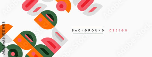 Abstract geometric shapes overlap, creating dynamic visual texture. Soft colors, minimalist style, background design element.