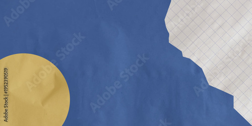 Paper dark wrinkle background collage texture and blue craft overlay. Grunge effect vintage for photocopy poster and crumpled torn ripped. Background with Paper texture rough. VECTOR EPS