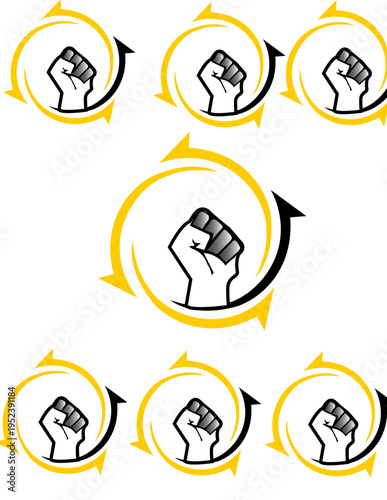 vector illustration of a set of icons