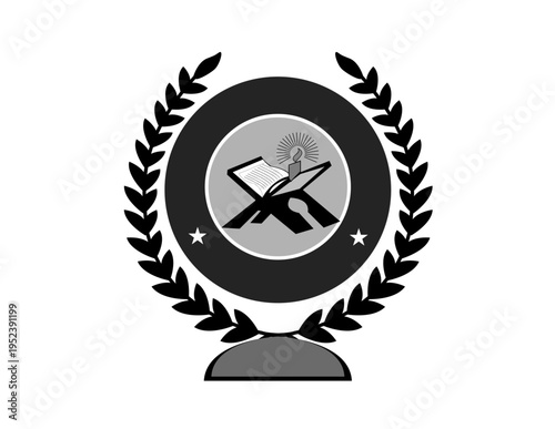 vector illustration of a medal