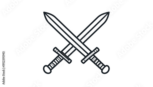 Two crossed swords icon symbolizing combat and conflict, representing a duel or battle
