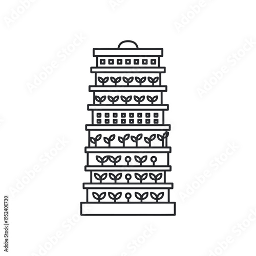 Vertical hydroponic farming system with leafy greens in a modern indoor setup