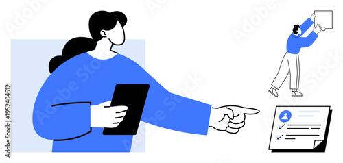 Team collaboration concept. Team collaboration through task delegation and communication tools for efficiency. Team collaboration optimizes workflow management in businesses. Great for teamwork