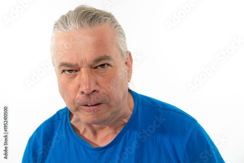 Hasserfüllter Mann Portrait