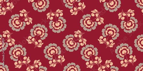 Sweet flower watercolor seamless pattern.soft pastel colors water color seamless pattern for beauty products or other.
