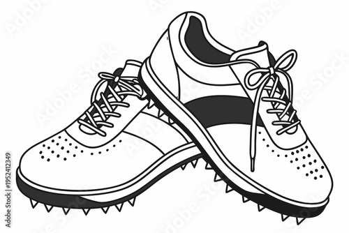 sport shoes vector illustration