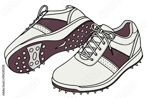 sport shoes vector illustration