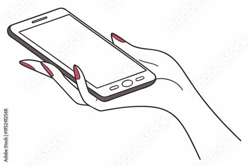 mobile phone in hand