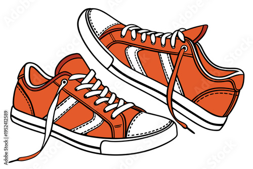 sport shoes isolated on white