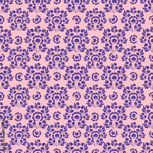small flower seamless pattern on pink background