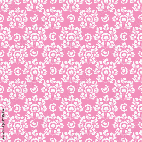 small flower seamless pattern on pink background