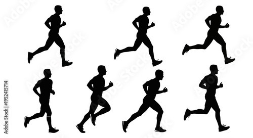 Runner Silhouette Sequence