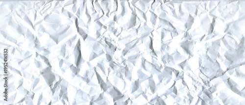 Crumpled paper vector background. Realistic wrinkled texture with folded creases and subtle shadows. Abstract minimal backdrop