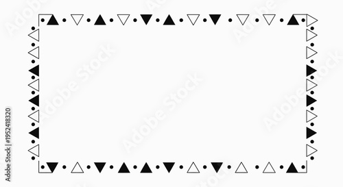 Set of geometric border elements vector isolated on White Background