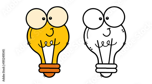 Light Bulb Idea Concept Icons Vector