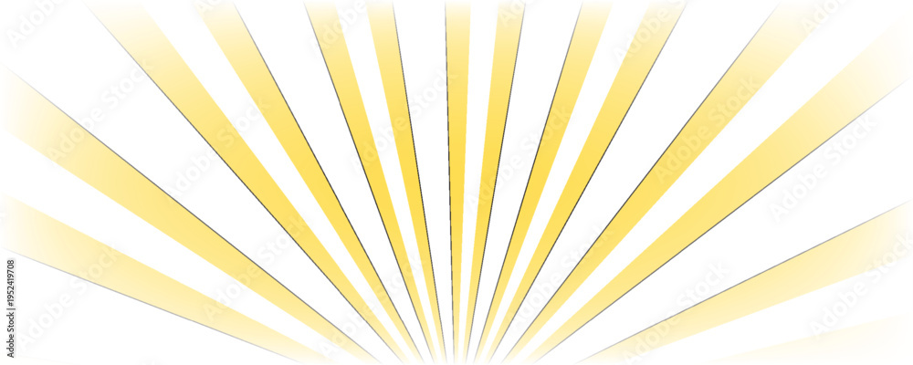 Fototapeta premium Yellow abstract background with light of sunburst. yellow starburst with halftone. sun ray retro background with flash