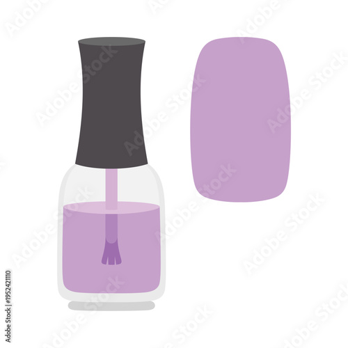 nail polish isolated, flat style