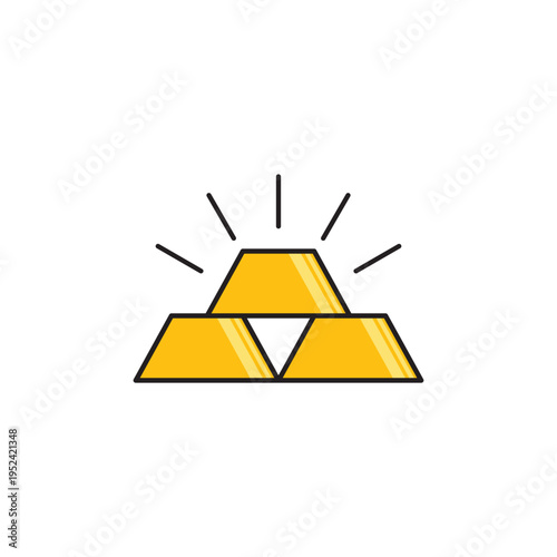 Gold icon symbol