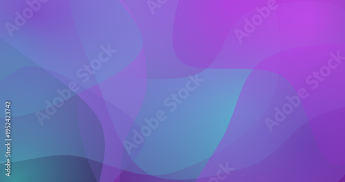Purple and blue abstract gradient background with flowing translucent waves