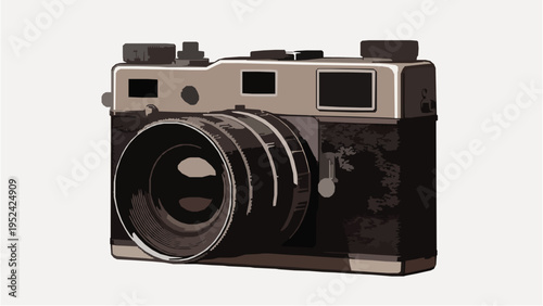 Retro Film Camera Vector