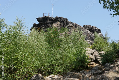 Aussichtsfelsen an der Teufelsmauer im Harz bei Blankenburg