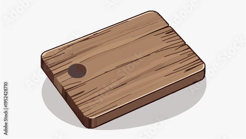 Wooden Cutting Board Vector