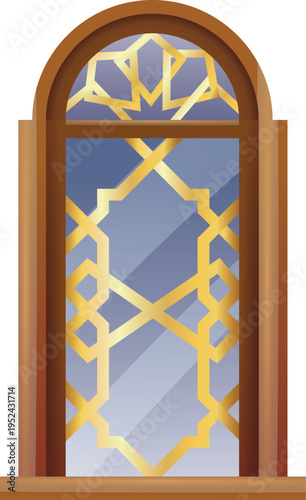 islamic icon vector art illustration