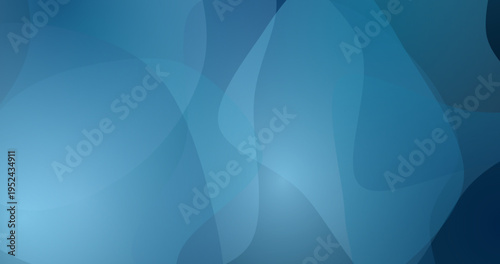 Abstract blue background with smooth flowing shapes and soft gradients