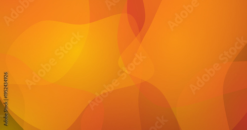 Vibrant orange and yellow abstract organic forms with smooth translucent layers