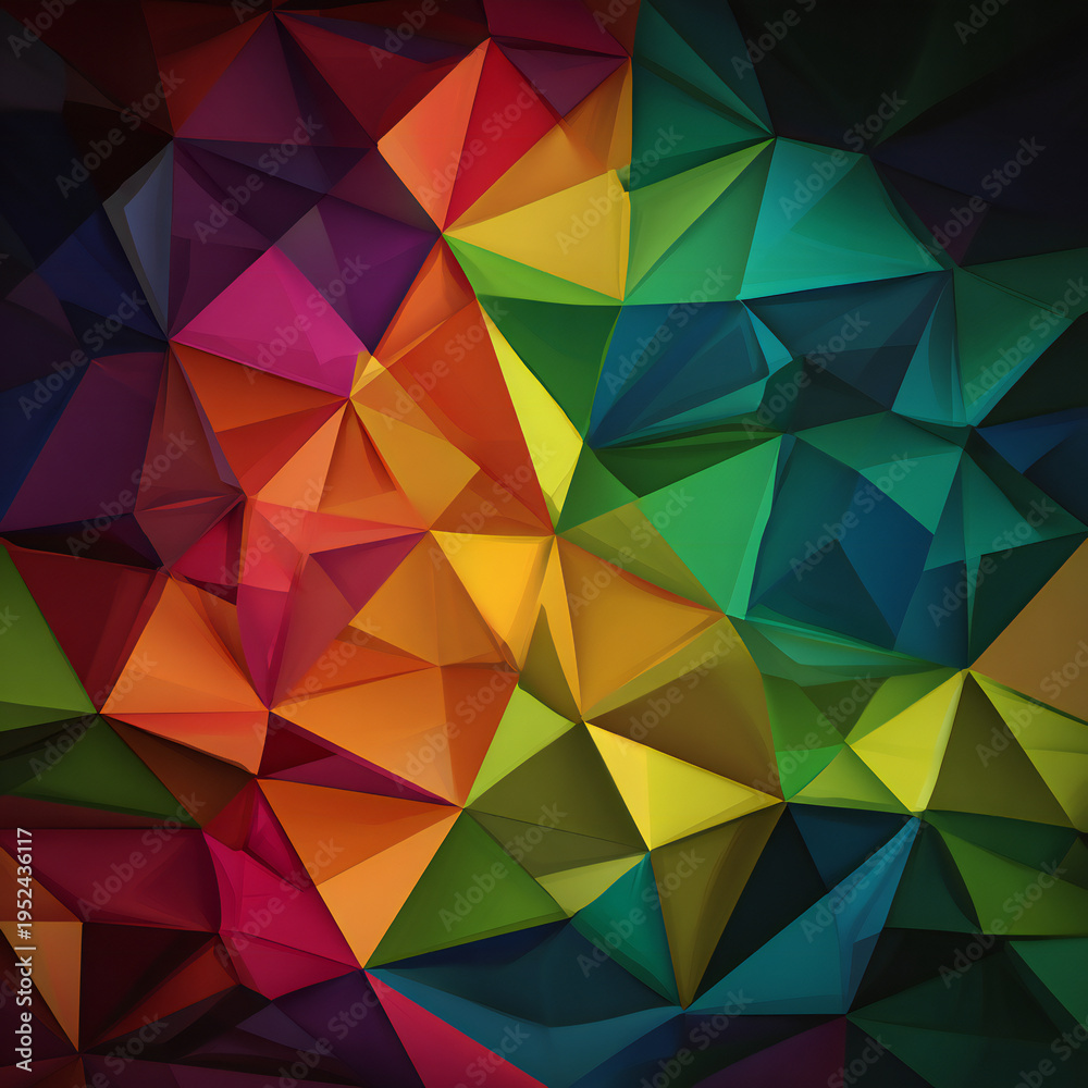 Obraz premium Free Triangles Polygon vector and picture